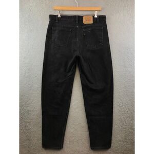 Vintage Levi's 550 Jeans Mens 38x34 Relaxed Fit Tapered Leg Black Denim Pants